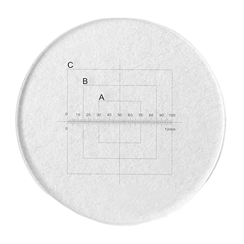 Microscope Micrometer Diameter 20.4mm Eyepiece Reticle Cross Ruler Grid Scale(MS-1-JB)