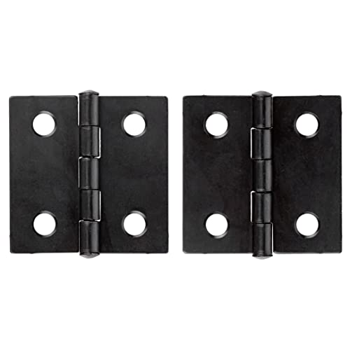 1-1/2" X 1-1/2" Flat Black Butt Hinges | Pack Of 2 | Cabinet Door Or Box Hinges | Dl-H537B-112Bk (1) #TOP25