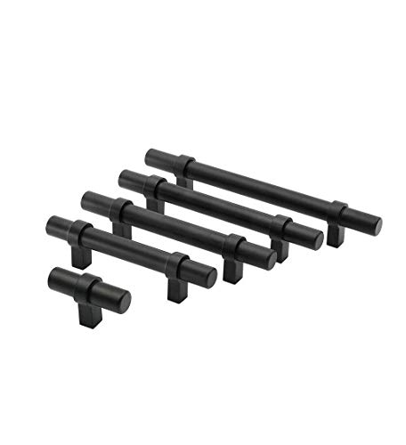 Goldenwarm 10 Pack Black Dresser Drawer Knobs Black Cabinet Knobs T Bar Knobs Matte Black - Lst16Bk Knobs For Kitchen Cupboard Single Hole Pulls Bathroom Cabinet Door Knobs #TOP5