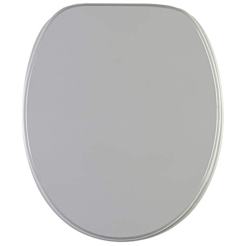 Sanilo Soft Close Toilet Seat, Wide Choice of New Toilet Seats, Stable Hinges, Easy to Mount (Grey)