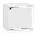 Way Basics Eco Stackable Connect Storage Cube with Door, Natural White (uniquely crafted from zBoard paperboard)