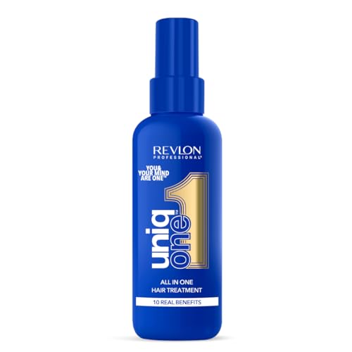 REVLON PROFESSIONAL UniqOne Edición Limitada, Protector Térmico Pelo, Hidratación Profunda Cabello, Tratamiento en Spray sin Aclarado, Desenredante Pelo Mujer - Fragancia Vainilla y Jazmín 150ml