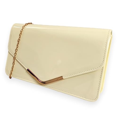 Pochette de mariage en cuir verni Fi9, le petit sac à main chic pour vos soirées