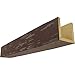 Ekena Millwork BMPC3C0060X060X144AE 3-Sided (U Pecky Cypress Endurathane Faux Wood Ceiling Beam, 6"W x 6"H x 12