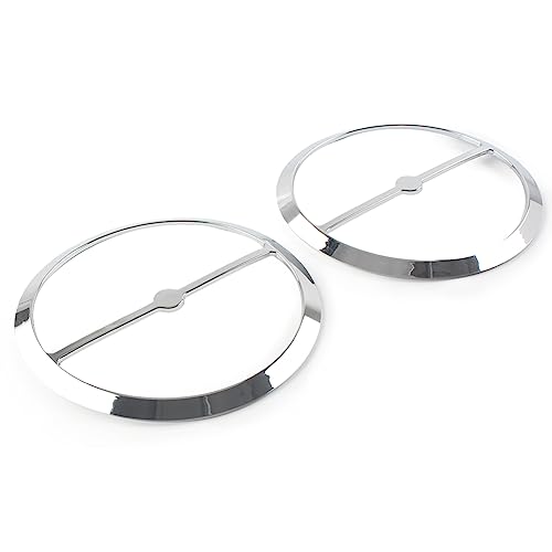GZYF Left & Right Motorcycle Speaker Trim Ring Cover, Motorbike Speaker Grill Cover for Harley Electra Glide, Street Glide, Ultra Limited, Tri Glide 2014-2023, Chrome