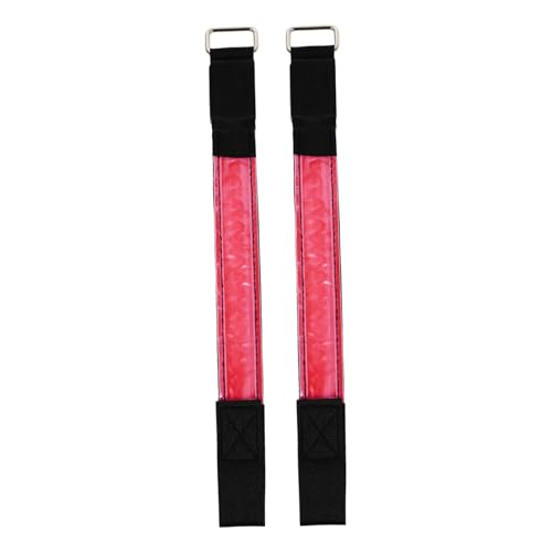KOMBIUDA 2Pcs LED Armlet Reflective Night Running Wristband High Visibility Glowing Armbands for Safety Outdoor Activities Durable Material for Comfortable Use