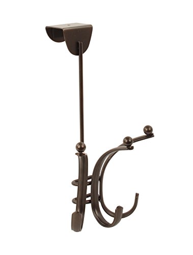 Spectrum Diversified Voy Over The Door Triple Free Double, Easy Closet & Entryway, No Installation Modern Storage Hooks, Bronze #TOP1