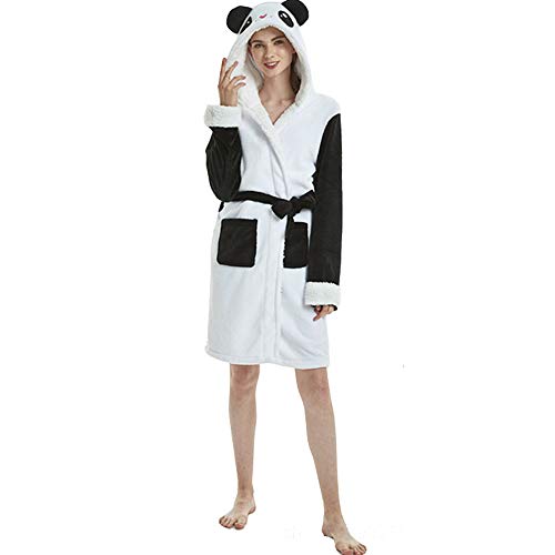 EuHigh Adulto Túnica Felpa Encapuchado Unicornio Albornoz Suave Cosplay Disfraz