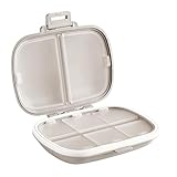 NUTJAM Medikamenten-Pillendosen, wöchentlich, wasserdicht, tragbar, Reise-Pillendose, 7-Tage-Vitamin-Organizer, tägliche Medizinflasche (b)