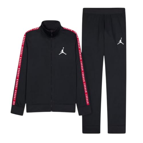 Jordan Combinaison Garçon Tricot Noir Taille XL (158-170 CM) Code 95A449-023, Noir/blanc/rouge, 13-15 ans