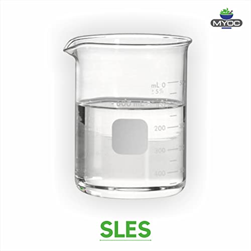 Myoc Sodium Lauryl Ether Sulphate (500Ml) |Face, Hair, Hand Wash Products| Cleanser, Foaming Agent, Emulsifier, |Used In Shampoo, Soap, Detergent, Bubble Bath, Shower Gel #TOP2