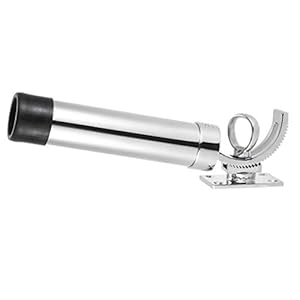 Roestvrij rail montage klem op Rod Holder Vissersboot – Rail Verstelbare Rod Holder for Vissersboot Boot Marinier Hardware Accessoires