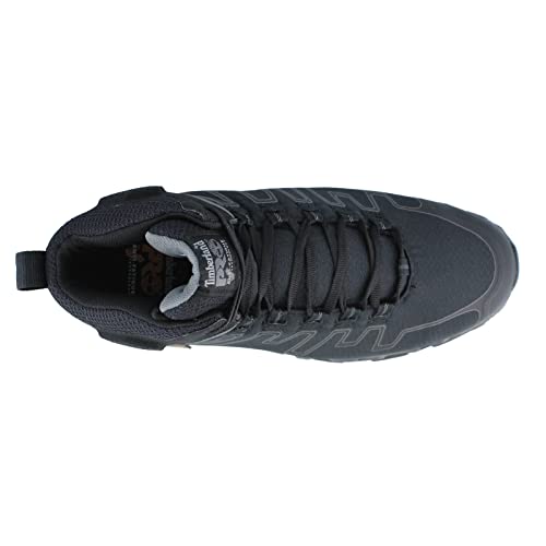 Timberland PRO Men's Powertrain Sport Alloy Safety Toe Internal Metguard EH Boot, Black/Gray Synthetic, 10.5 W US2