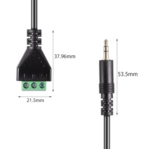 Conector terminal de tornillo 3.5mm para audio 4PCS 30cm miniatura 2