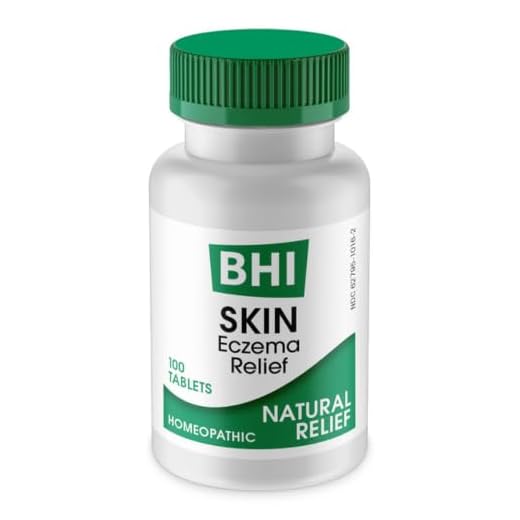 BHI Skin Natural Eczema Relief Remedy 8 Active Soothing Homeopathic Skin Care Ingredients - Natural Treatment for Daily Dryness, Redness, Irritated Dry Itchy Skin on Face & Body - 100 Tablets
