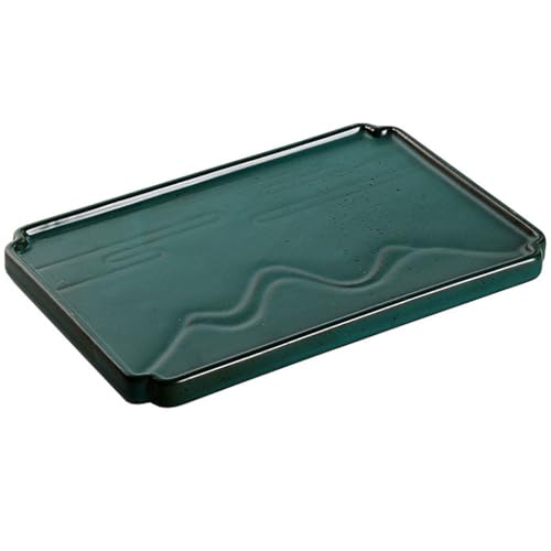 Bandeja de té creativa de cerámica con elegante diseño oriental 2