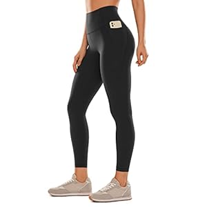 CRZ YOGA Womens Butterluxe Workout Leggings 25 Inches – High Waisted Gym Yoga Pants with Pockets Buttery Soft