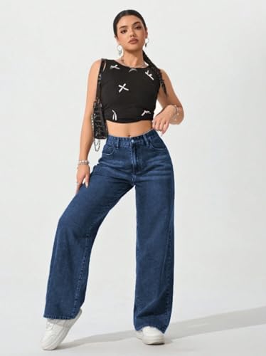 Image of Ben Martin Baggy Jeans for Women || Women,s Loose Jean Pants || Oversized Jean's for Women's || Wide Leg Jean,s for Woman || Casual Jins for Woman's || Loose Jin Pant for Woman,s 2-BM-JJ33