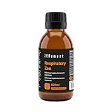 Respiratory Zen – Sciroppo per vie respiratorie – Eucalipto, Echinacea, Propoli, Timo, Piantaggine e Verbasco – Miele Millefiori e Sciroppo di Agave, senza Zuccheri Aggiunti – 150 ml – Zenement