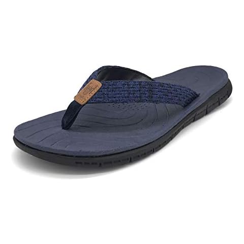 KuaiLu Chanclas Mujer Verano Piscina Sandalias Dedo Azul Cover