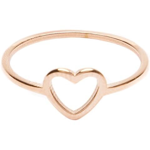 Bague Coeur en Or Rose - Happiness Boutique Cover