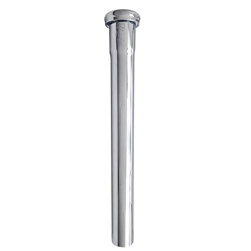 Westbrass D421-26 1-1/14" x 12" Slip Joint Extension Tube, 1 Pack, Polished Chrome, 12 in - Image 3
