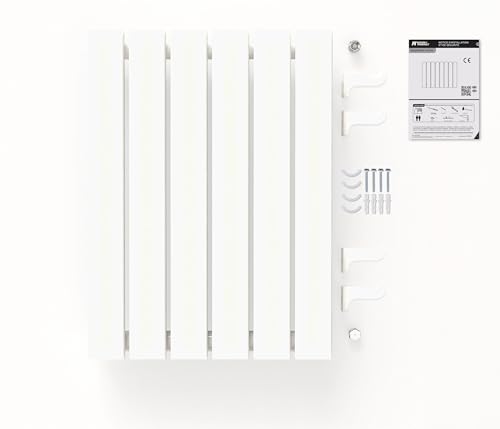 Radiateur horizontal en acier blanc NYTIA pour optimiser le salon ou le bureau