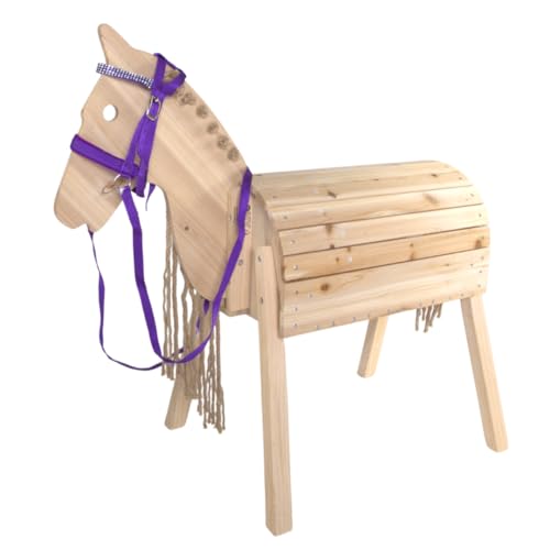 PFIFF 103126 Trensenzaum „Lotty“ für Spiel- & Holzpferde, Spieltrense, Trense für Spielpferd, Einheitsgröße, Lila