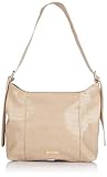 Dettagli dorati SANIKA Borsa da donna Hobo con stampa rettile, beige.