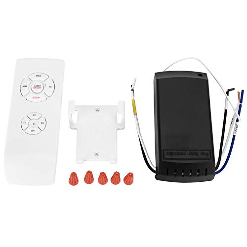 TOPINCN Kit de Receptor y Control Remoto Universal para Ventilador de Techo, Sincronización y Velocidad de Luz de Ventilador de Techo 3 en 1, Reemplazo de Control Remoto de Luz de