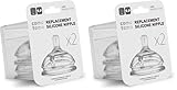Comotomo Silicone Replacement Nipple, Fast Flow, 6+ Months, 2 Count (Pack of 2)