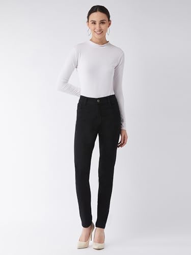 Image of Miss Chase Women's Skinny High Rise Cropped Stretchable Denim Jeans