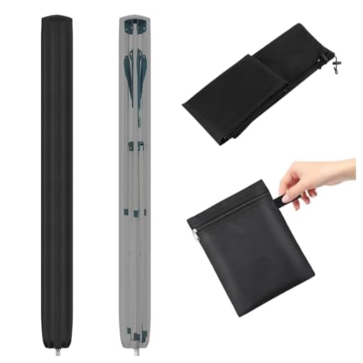 Wäschespinne Schutzhülle 600D Oxford-Stoff Schutzhülle Wäschespinne mit Aufbewahrungstasche, Wasserdichte und UV-beständig,Abdeckung Wäscheständer mit Reißverschluss für Außenbereich(180x16x16cm)