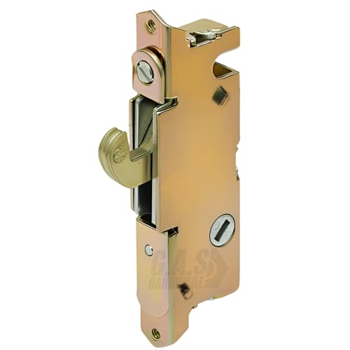 Sliding Patio Glass Door Mortise Lock, 45 Degree Keyway, 3-11/16