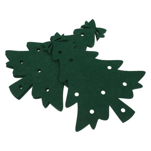 FONDOTIN Porta Cubiertos Navideños de Tela Forma de Árbol de Navidad Juego de 4 Piezas Verdes Fundas para Cuchillos y Tenedores Adecuado para Decoración de Mesa y Vajilla Navideña
