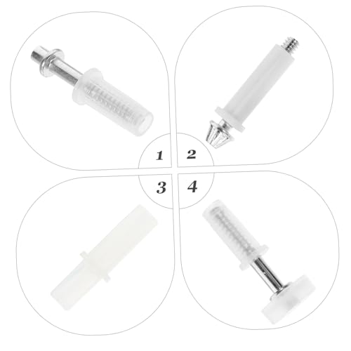 Set de herrajes para reparación de puerta plegable con riel inferior para pista de pivote inferior, reemplazo para clóset miniatura 5