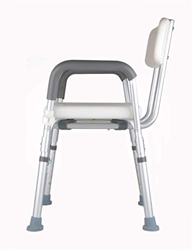 Tabouret de douche ergonomique avec dossier et accoudoirs