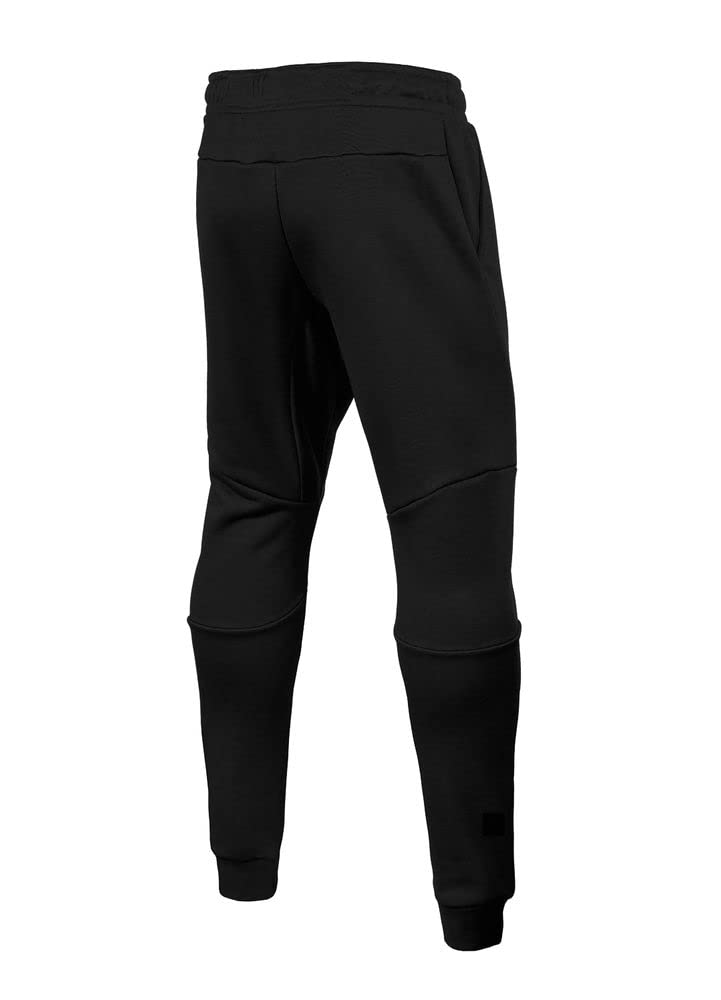PITBULL - Pantalon de Jogging pour Hommes Long Oldschool Logo S, Coupe Sportive, Pantalon effilé, Tenue d’entraînement, Confort Quotidien