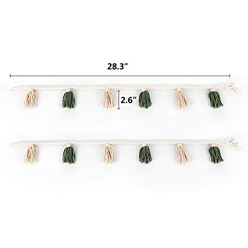 St Patricks Day Tassel Garland Belly Basket Decorative Wall Hangings For Boho Home Decor,Nursey Room (Green) #TOP2
