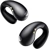 Boytond Ultra Open Ear Earbuds – Comfortable Clip-On Bone Conduction Earbuds, Over-The-Ear Open Headphones with Waterproof Build for Running, Gym Workouts, and Outdoor Sports, Obsidian Black