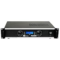 Professional power amplifier delivers 1000W RMS bridged output, ideal for driving a diverse range of speaker systems, ensuring clear, dynamic audio at events, DJ performances or installations. Innovative thermal-controlled cooling fans and built-in p...