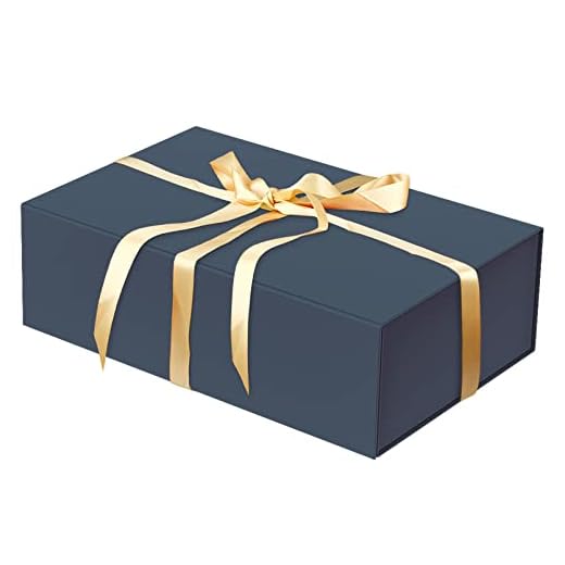 Luxury Large Gift Box 13.8x9x4.3 Inches Storage Box Ribbon Magnetic Closure for Luxury Packaging Box for Mother's Day, Birthdays, Bridal Gifts,Weddings