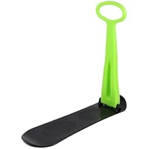 Snow Scooter, Fold-up Snowboard with Handlebar Kick-Scooter Sliding Snow Sled for Kids and Adults, Toddlers Ski Skate