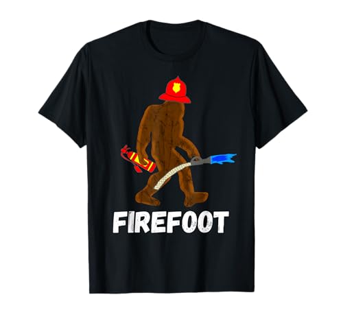Fire Fighter Bigfoot Fireman Sasquatch Firefighter T-Shirt