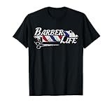 Vintage Barber's Pole Tee Hair Hairstylist Christmas Gift T-Shirt