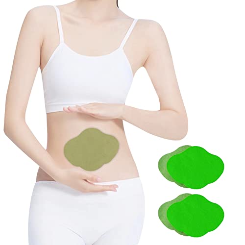 Belly Patch, Mugwort Belly Patch, 100% Natural Herbal Belly Stickers, Hot Moxibustion Navel Wormwood Sticker for Abdomen Waist, Anti-Allergic and Non-irritating