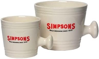 L Simpsons White Porcelain Bowl, Single Standard