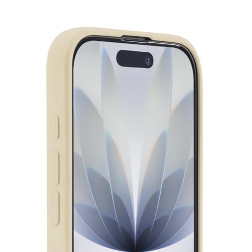 Funda protectora Hama para iPhone 17 beige con tacto agradable 5