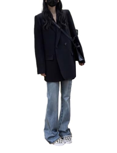 Blazer décontracté femme oversize à double boutonnage style chic pour cérémonie