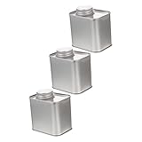 MOTHNUR 3 piezas Latas de Almacenamiento Herméticas para Té y Café Tarros Pequeños de Hojalata Sellados al Vacío para Cocina y Especias Secas